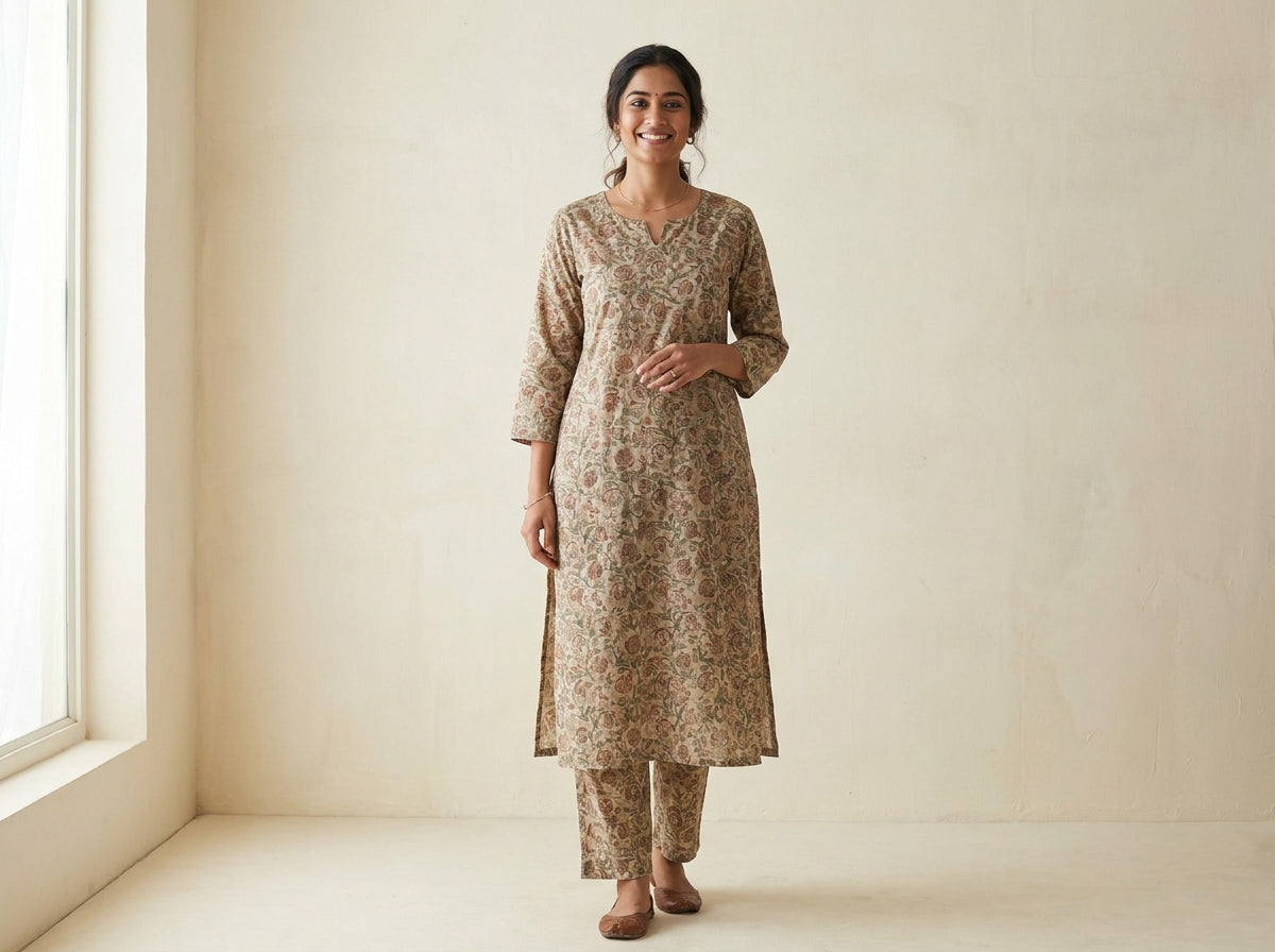 Zara Printed 2-Piece Suit