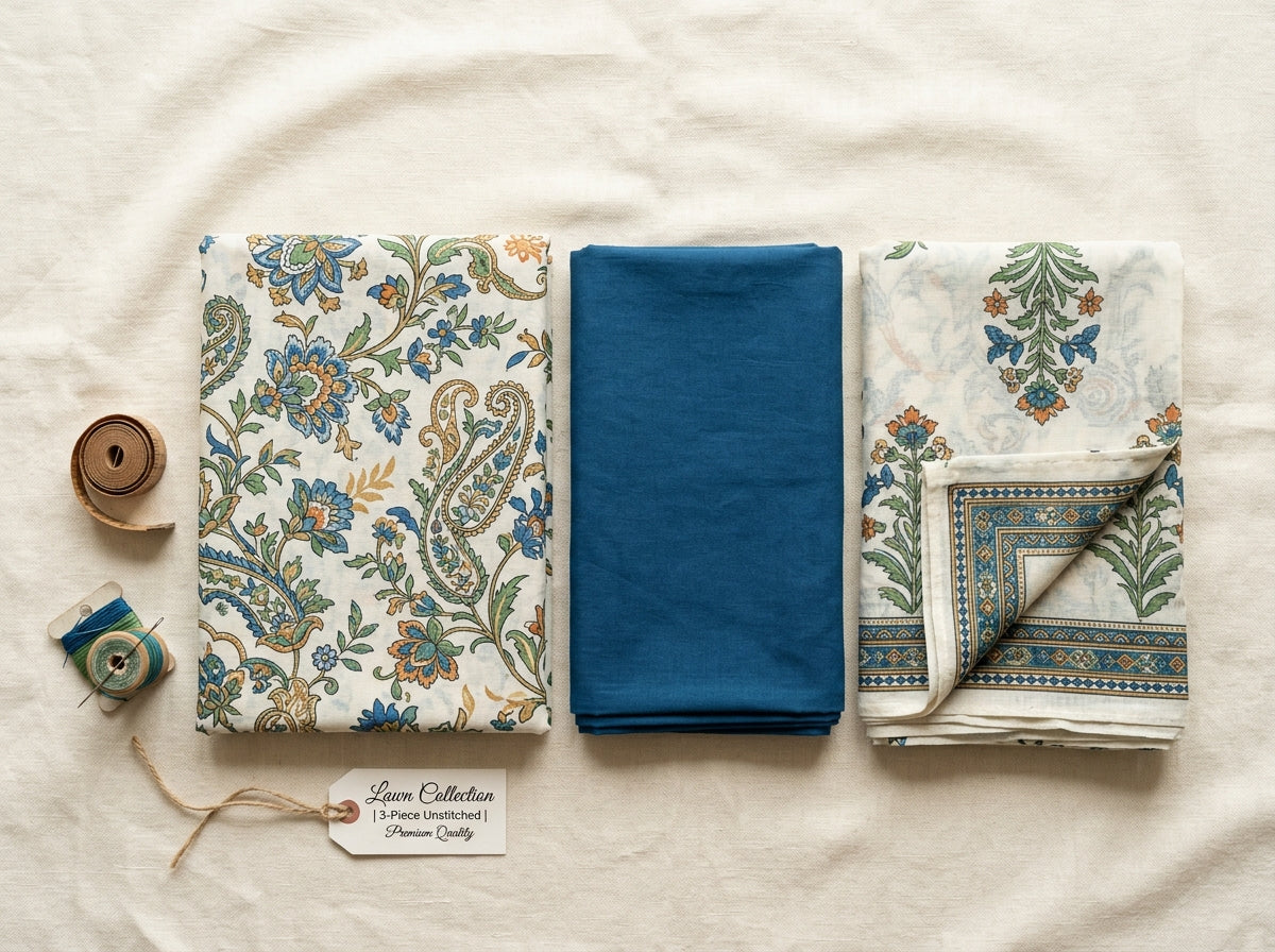 Embroidered Fabric Set (Unstitched)